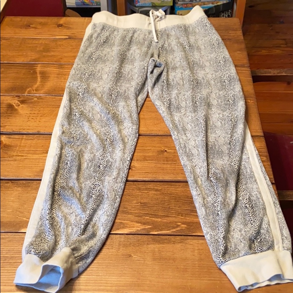 Hardtail Cream Snakeskin Joggers